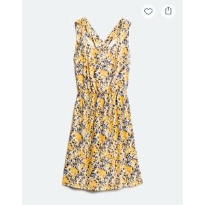 New Kaileigh Tasha Knit Floral Yellow Sleeveless Summer Dress Large